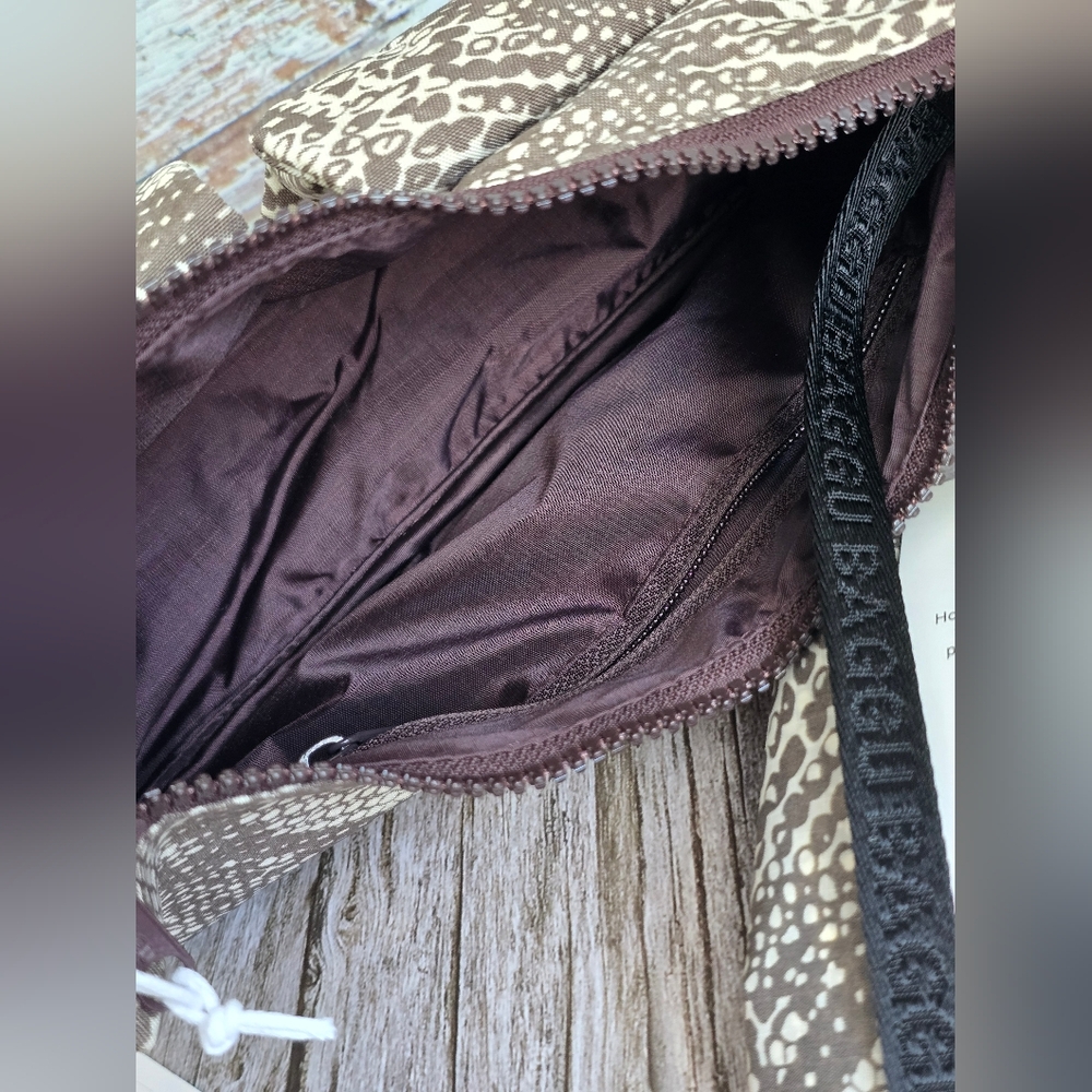 *NWT* BAGGU Cargo Shoulder Bag & Standard Bag Set In Snakeskin Print, Snake Skin - Picture 6 of 13